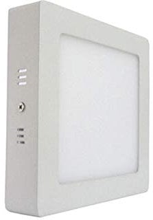 Plafoniera Faretto Led Da Soffitto Muro Parete Quadrata 12W 170x170mm (Bianco Caldo)