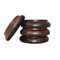 KingPoint Klavieruntersetzer, Möbeluntersetzer aus Hartholz, 4er-Set Black Walnut