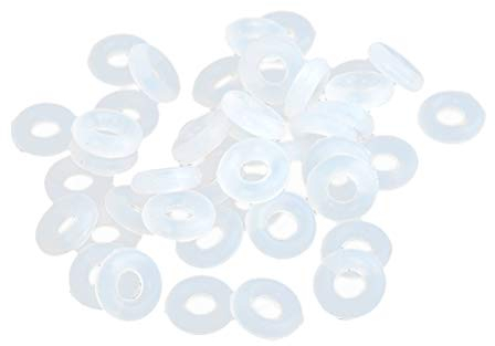 Supvox Klare Silikonkautschuk Stopper für den Gebrauch allein oder mit Clip Lock Spacer Charm für Schlangenkette Charm Bracelets 80PCS