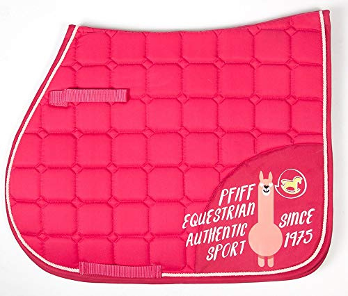 PFIFF 102511 VS-Schabracke 'Lama-Love', pink Pony