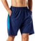 HMIYA Herren Sport Shorts Schnell Trocknend Kurze Hose mit Reißverschlusstasch (Marine Blau,XXL)
