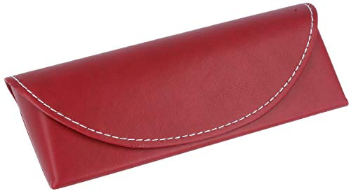 edles Taschenetui Maui Classy aus Kunstleder mit Ziernaht in rot