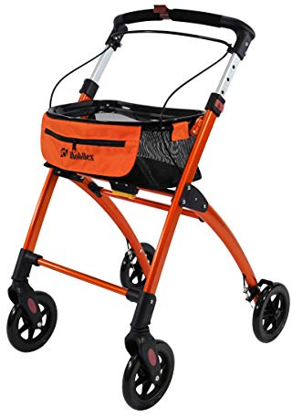Mobilex Jaguar Rollator für den Innenbereich, Orange