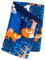 Wollhuhn Öko Jungen/Mädchen Leichter Lockerer Schlupfschal/Halstuch/Loop Baumwolle Jersey Übergangszeiten/Sommer 20220201 (Nightfox Blau/Orange)