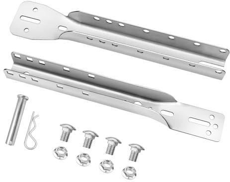 Magisale Support réglable pour porte de garage en acier au carbone plaqué zinc