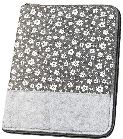 luxdag Mom's Organizer A5 mit Reißverschluss aus Filz (Farbe & Motiv wählbar) - Hülle für Mutterpass, U-Heft, Ultraschallbilder & Impfpass - Geschenk für werdende Mütter