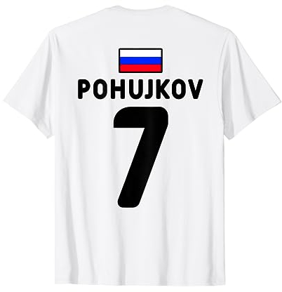 Pohujkov Blyat Russia Lustiges Russland Fußball Trikot Pohuj T-Shirt