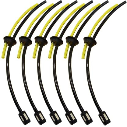 6 Pcs Fuel Pipe Universal Grass Trimmer, Filter Petrol Strimmer Fuel Pipe,for Garden Trimming,Total Length,27.5cm