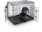 Furdreams 24-Inch Dog Cage Crate – Heavy Duty Black Metal Folding Crate with 2 Doors (Front & Side), Chew-Resistant Plastic Base Tray, and Carrier Handle – Ideal for Puppy Training (60 x 45 x 50cm)