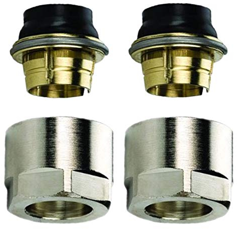 1 Satz (2 Stück) Buderus Logafix Klemmverschraubung KLV 15 für Eurokonus 3/4 Zoll x 15mm Kupferrohr, Weichstahl- und C-Stahlrohr Klemmringverschraubung Heizkörper Hahnblock Artikelnummer 7738306643