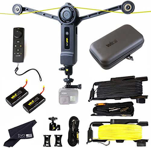 Wiral LITE - Cavo con telecomando per action camera, smartphone, fotocamera 360 o fotocamere DSLR Mirrorless fino a 1,5 kg, include custodia da viaggio Wiral (2 pezzi)