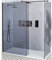 Milano Nero Black Corner Smoked Glass Frameless Shower Enclosure White Tray - 1800mm x 900mm