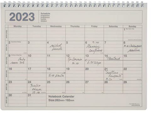 MARK'S 2023 Tischkalender M, Ivory