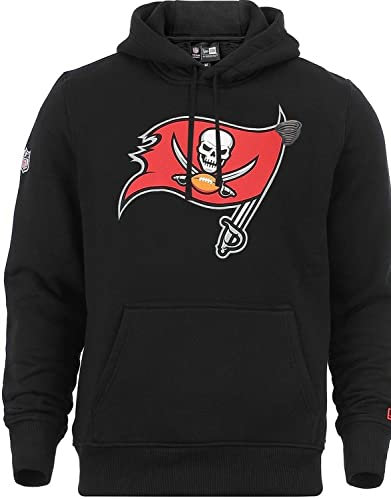 New Era Hoody American Football Fanbekleidung NFL Pullover Team Logo Tampa Bay Buccaneers schwarz mit CapSpin Pin - 4XL