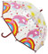 KAV Pink Whale with Rainbow and Sunshine Kids Transparent School Umbrella for Boys and Girls - Sweet, Beautiful, Lightweight Design Dome Parasol for Your Child