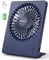 TriPole Tischventilator Leise, 2000mAh Ladefähige USB Ventilatoren Ausführen Bis zu 4-16 Std, 3 Geschwindigkeiten Tragbarer Akkulüfter-30dB, 180°Einstellbar, für Büro, Bibliothek, Reise-Dunkelblau