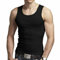 COSHAL® 1 Men's Cotton Vests Tank Tops Sleeveless Plain Breathable Slim Fit Summer Top Vest Everyday Athletic wear, Easy Fit Men Workout Shirts Size L, Black