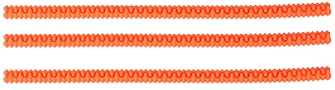 3Pcs Silicone Oven Rack Against Burns Oven Rack Shields Heat Resistant Silicone Oven Shelf Rack Oven Rack Covers Oven Insulation Strip Prevent Hand and Arm(Orange)