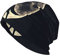 Oudrspo Full Moon Howling Wolf Hat Adult Skull Cap Warme Slouchy Strickmütze Kopfbedeckung Kreatives Geschenk für Männer Frauen Schwarz
