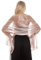 NiceYnn Elégant Echarpe Brillante Femme Châle Longue Foulard pour Mariage Cocktail Cérémonies Soirée Plage Rose Foncé