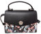 Loungefly Disney The Little Mermaid Ariel Allover-Blumen-Print Crossbody Satchel Handtasche Geldbörse, Schwarz, Medium