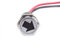 1 X LED-Anzeigeleuchte, 12 V, 14 Mm Befestigungsloch, Armaturenbrett-Blinker-Warnleuchte mit 20 Cm Kabel, Rot, Blau, Grün, Farboptionen, Armaturenbrett (Lichtzeichen abbiegen)