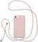 UEEBAI ZhengQian Étui de téléphone en Silicone Souple et résistant aux Chocs pour iPhone SE 2022 5G/iPhone 7/iPhone 8/iPhone SE 2020 – Rose Sable