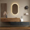 Planetmöbel Flur Möbel Garderobe 2X 160cm Gold Eiche/schwarz Charcoal, Wandpaneel 50cm Gold Eiche/Anthrazit mit Spiegel 50cm (ohne LED), Wandgarderobe 32,5H x 160B x 37,8T cm