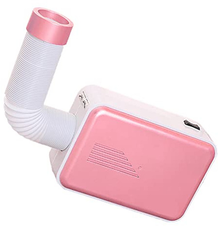 Tragbarer Trockner, 600W 27cm 360 Grad Konvektion Thermostat Tragbarer Wäschetrockner Statisches Trocknen Flauschig und weich Kompakter Reise-Wäschetrockner (Karminrot