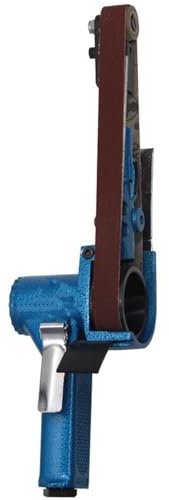 Pneumatic Tool Air Belt Sander,1/4 Air Inlet, 20mm Sand Polishing Machine, Speed 16000 RPM, Air Belt Grinder for Aluminium, Iron, Steel and Etc. Metal Polishing