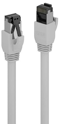 Lindy Ethernet Cable 2m CAT 8 Internet cable 40Gbps 2000Mhz Network Cable, RJ45 LAN Patch Cable Compatible with PC/Laptop, Modem, Router, Switch, TV, Xbox, PS5