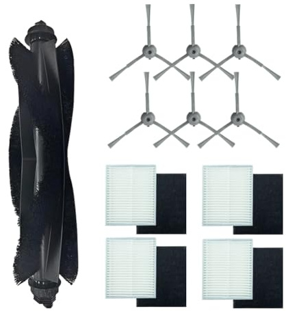 Ytaland Ersatzteile Zubehör für eufy L60 Serie, L50 Serie Staubsauger Roboter, 1 Hauptbürsten, 4 Hepa Filter, 6 Seitenbürsten Ersatzteile Set