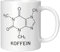 CupHaven® Chemie Tasse Koffein Strukturformel Chemiker Chemielaborant Chemikant Kaffeetasse Kaffeebecher Becher Geschenk Geschenkidee (Weiß)
