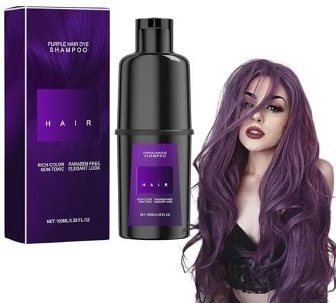 Shampoo Tintura Per Capelli, Shampoo Colorante Per Capelli Grigi, Tintura Istantanea Per Capelli, Tintura Istantanea Per Capelli Per Uomini E Donne (Viola)