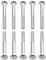 Cyclingcolors 10x Pernos de Cabeza Redonda Tornillo con Cuello Cuadrado DIN 603 Acero Inoxidable A2 Métrico, M8x110mm (longitud del hilo=104mm)