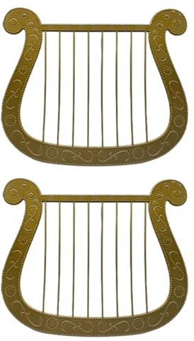 Muuoeou Simulation Harfe Modell Musikinstrument Dekoration Cosplay Maskerade Charakter Dress Up