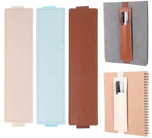 3 Stück Stifthalter Notizbuch Halterung für Stifte am Notizblock, Elastisches Pen Loop Verstellbarer Stiftschlaufe mit Elastischem Band Wiederverwendbare Wasserdichtes für Notizbuch Kalende