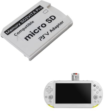 WZWZO SD2vita, Carte Mémoire PS Vita, Carte Memoire PS Vita, Adaptateur Grosse Carte Mémoire, PS Vita, PSP Vita, PSvita, Convertisseur pour PS Vita 1000 2000, Couverture Complète