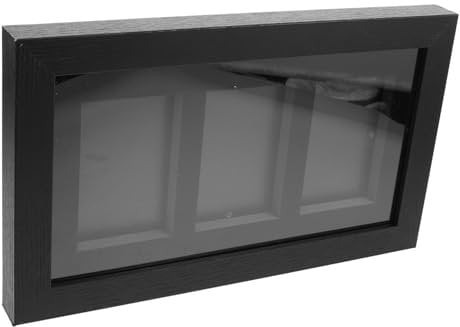 Warmhm Kartenrahmen kartenhalter kartenständer Wandmontierte Spielkarten-Präsentation Kartenpräsentationsrahmen Sammelkarten-Präsentationsrahmen Vitrine für Sammelkarten Faserplatte Black