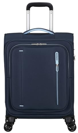 American Tourister Trolley Cloudrider Spinner TSA Sky Navy dunkelblau 55cm