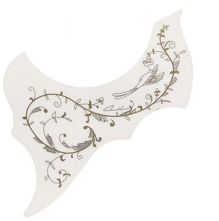 Floral Bird Gitarrenschutz, kratzfest, PVC, selbstklebend, für die meisten akustischen Instrumente, gutes PVC-Gitarren-Pickguard