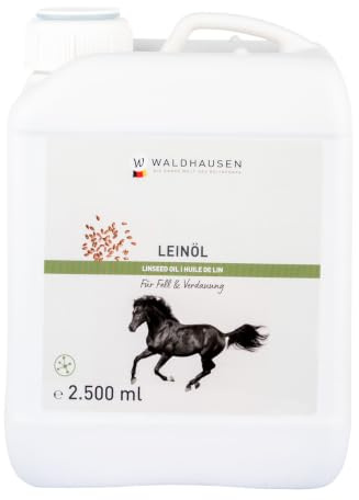 WALDHAUSEN Lein-Öl - Für EIN glänzendes Fell und Gute Verdauung, 2,5 l