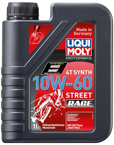 LIQUI MOLY Motorbike 4T Synth 10W-60 Street Race | 1 L | Motorrad 4-Takt-Öl | Art.-Nr.: 1525