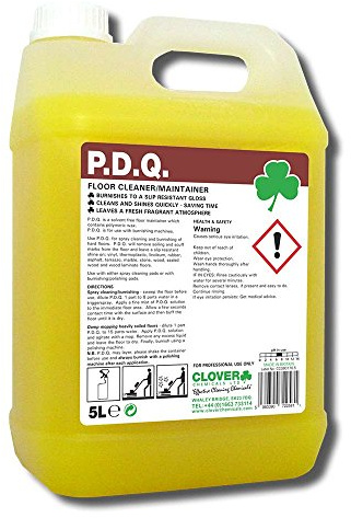 Clover Chemicals 110 PDQ Floor Cleaner/Maintainer, 5 L