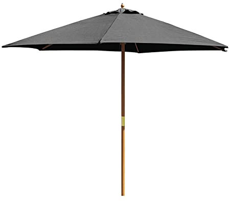 SunTime 2.7m Hardwood Black Market Parasol