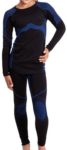 Gomati Kinder Thermo Unterwäsche Set - Seamless Funktionswäsche Schnelltrocknend
