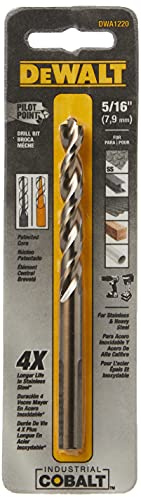 DEWALT Drill Bit, Pilot Point, Industrial Cobalt, 5/16-Inch (DWA1220)