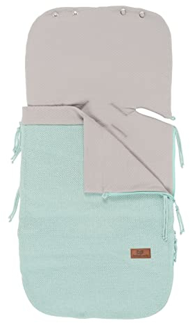 Baby's Only - 86x38 cm - 0+ Sommer Fußsack Babyschale aus Baumwolle - für 5- und 3-Punkt-Gurten Autositz - für Jungen und Mädchen - Minze