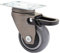 WAGNER Design - 3C - Lenkrolle/Apparaterolle/Transportrolle/Möbelrolle - grau, Softlauffläche, Durchmesser Ø 50 mm, Total-Feststeller, Kugellager, Tragkraft 50 kg - 01235301