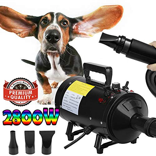 ZanGe Dog Drying Fur/Clothes With 2.5M Extension Hose - Dog Blaster Dryer After Bath - Professional Dog Grooming Dryer Pet Hair Blower for Dogs Cats - Extension Hose Can Be Connected To Any Hair Dryer